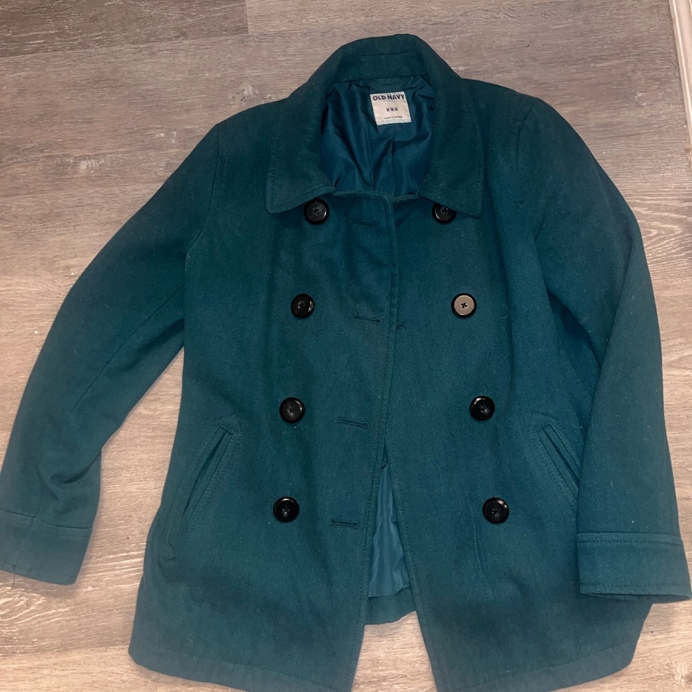 Old Navy Women's Dark Teal Peacoat